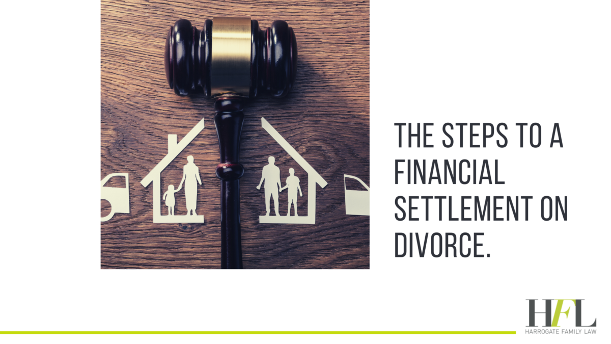 steps to a financial settlement on divorce