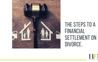 steps to a financial settlement on divorce