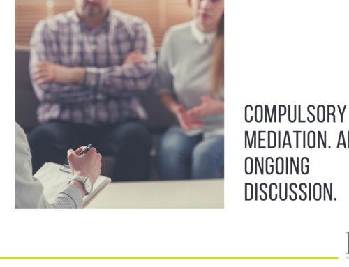 Compulsory mediation- an ongoing discussion