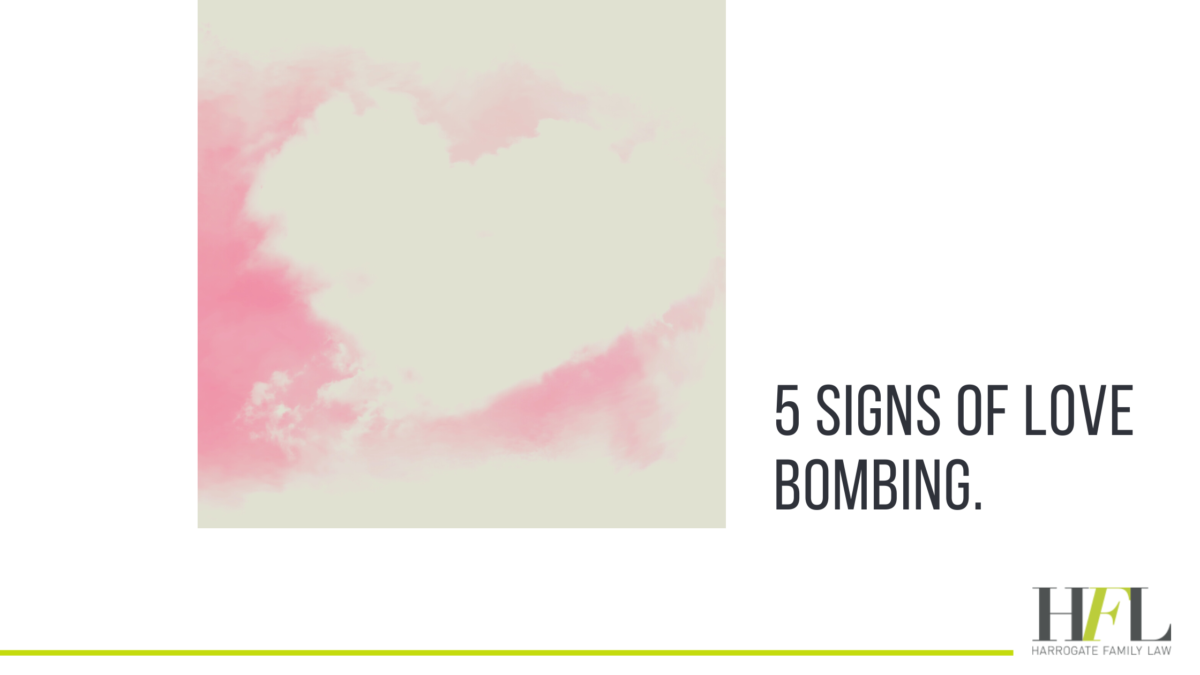 5 signs of love bombing