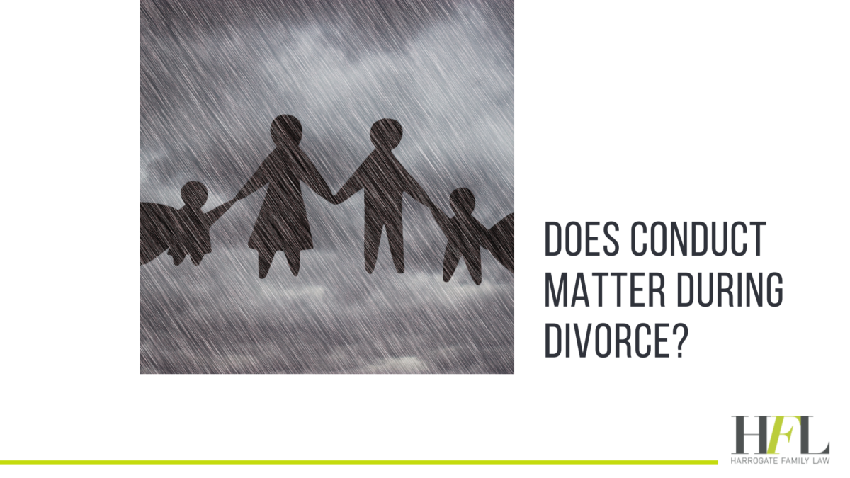 does conduct matter in divorce