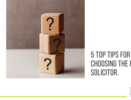 5 top tips for choosing the right solicitor