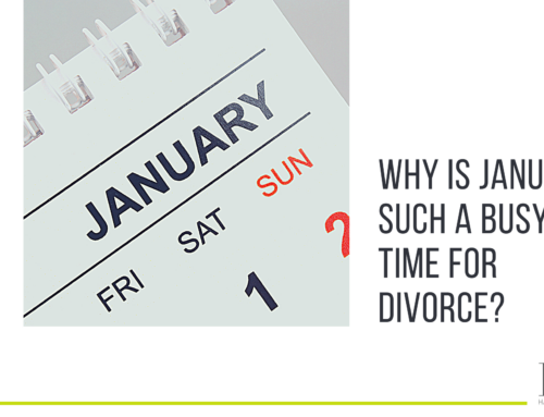 Why is January such a busy time for divorce?