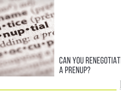 Can you renegotiate a prenup?