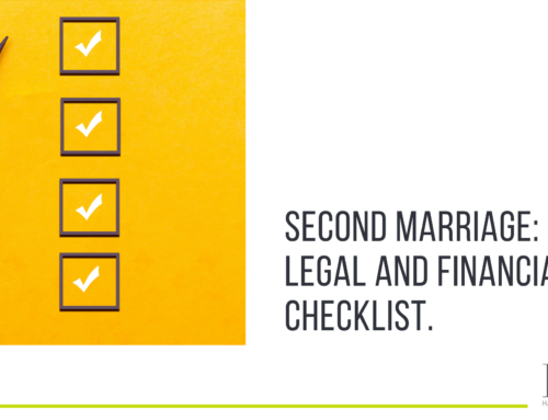 Second marriage: your legal and financial checklist